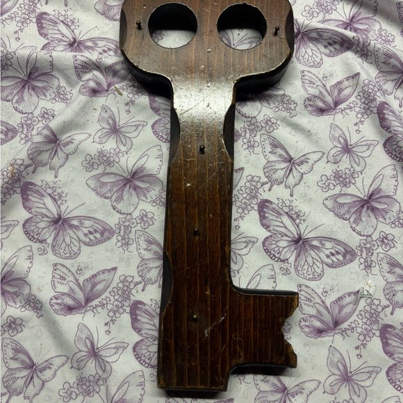 Other - Vintage Wooden Key Shaped Key Hook
